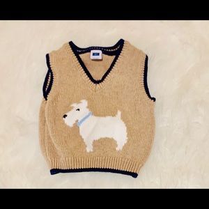 Janie and Jack Size 0-3 months Beige Knit Vest